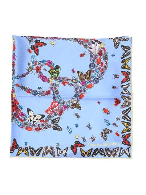 alexander mcqueen butterfly scarf